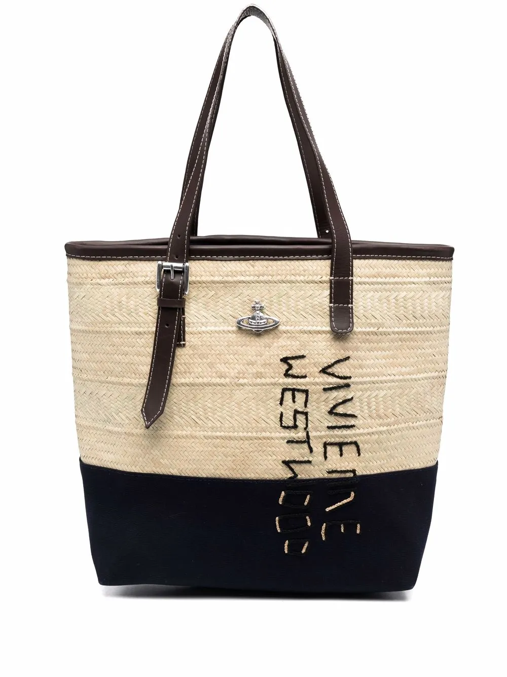 

Vivienne Westwood Orb plaque tote bag - Neutrals