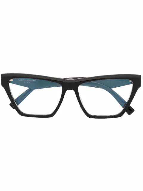 Saint Laurent Eyewear lentes cuadradas con logo