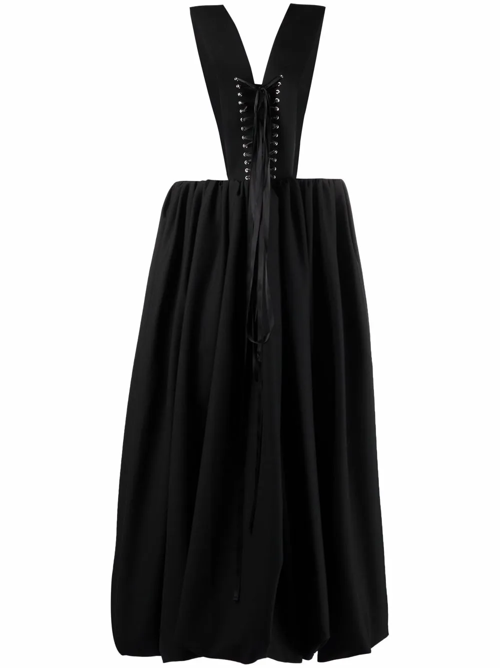 

Comme Des Garçons Noir Kei Ninomiya vestido midi Ballet - Negro