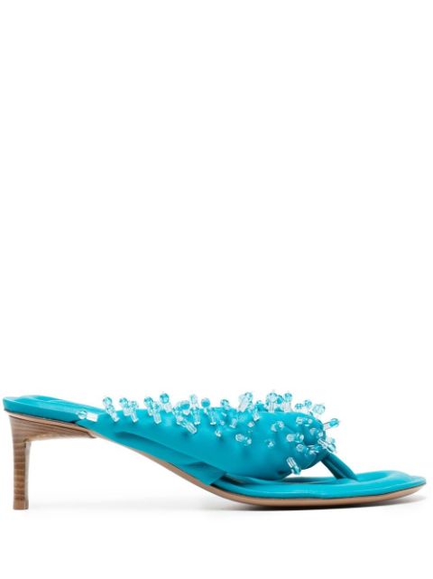 Jacquemus bead-embellished open-toe mules Women