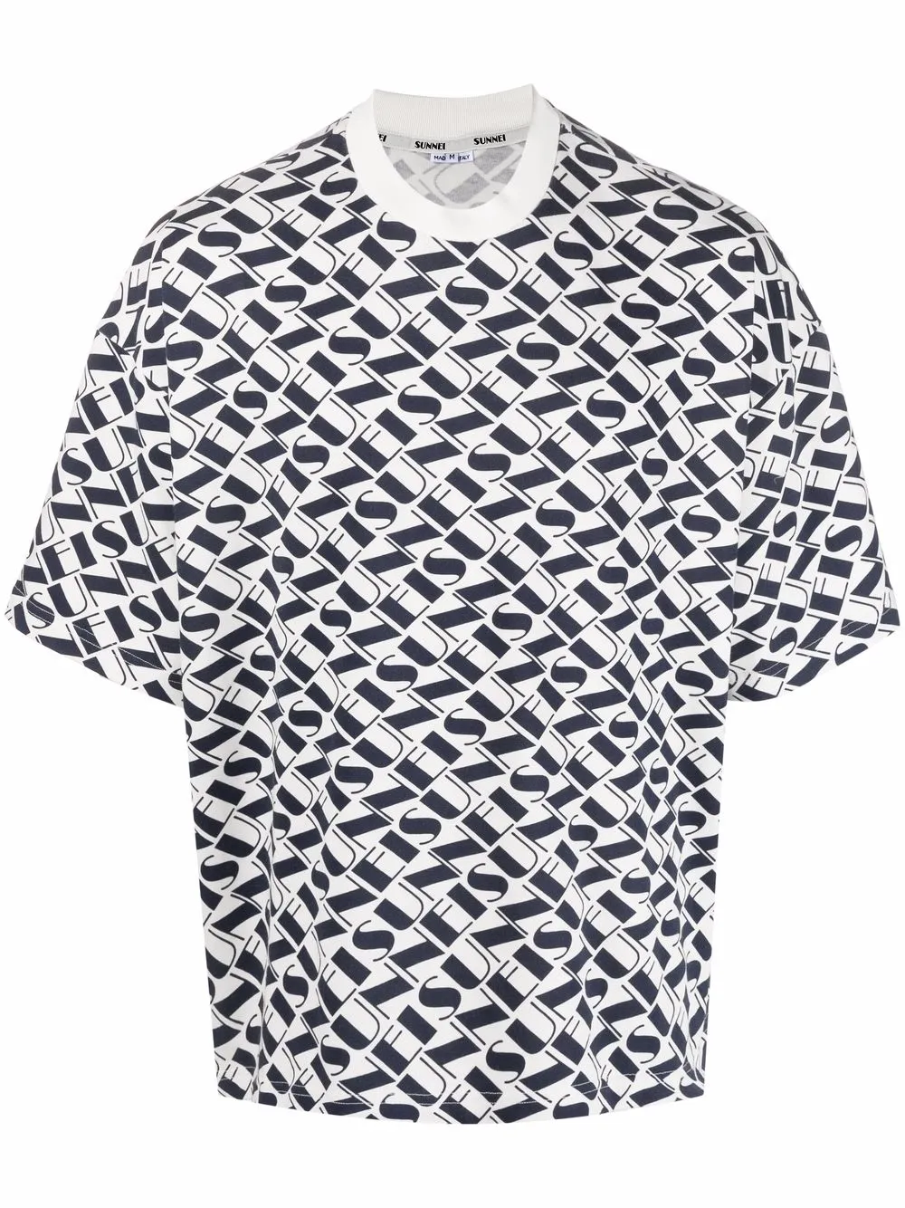 

Sunnei playera con estampado gráfico - Blanco