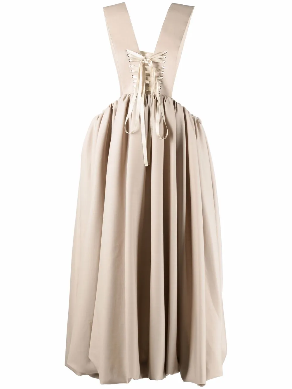 

Comme Des Garçons Noir Kei Ninomiya Ballet corset midi dress - Neutrals