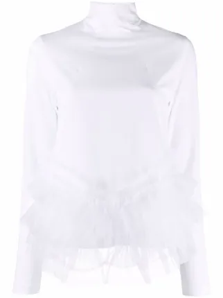 Noir Kei Ninomiya チュールトリム タートルネックトップ - Farfetch
