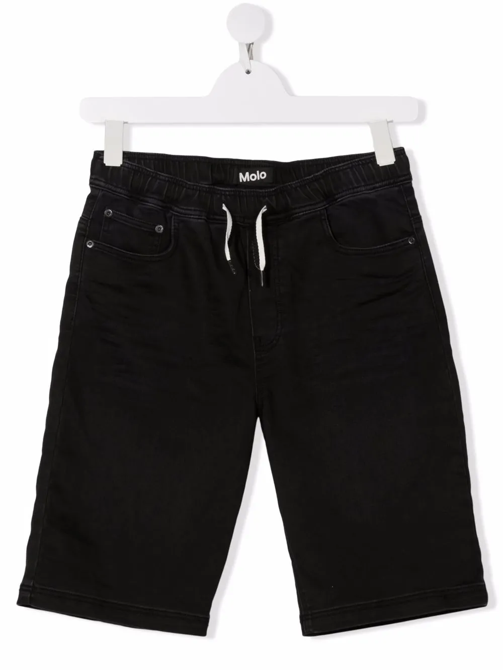 

Molo shorts con cordones en la preitna - Negro