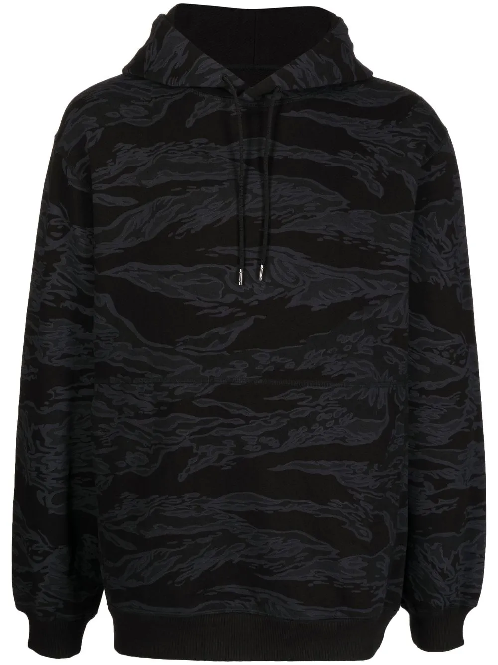 MAHARISHI ABSTRACT-PRINT DRAWSTRING HOODIE