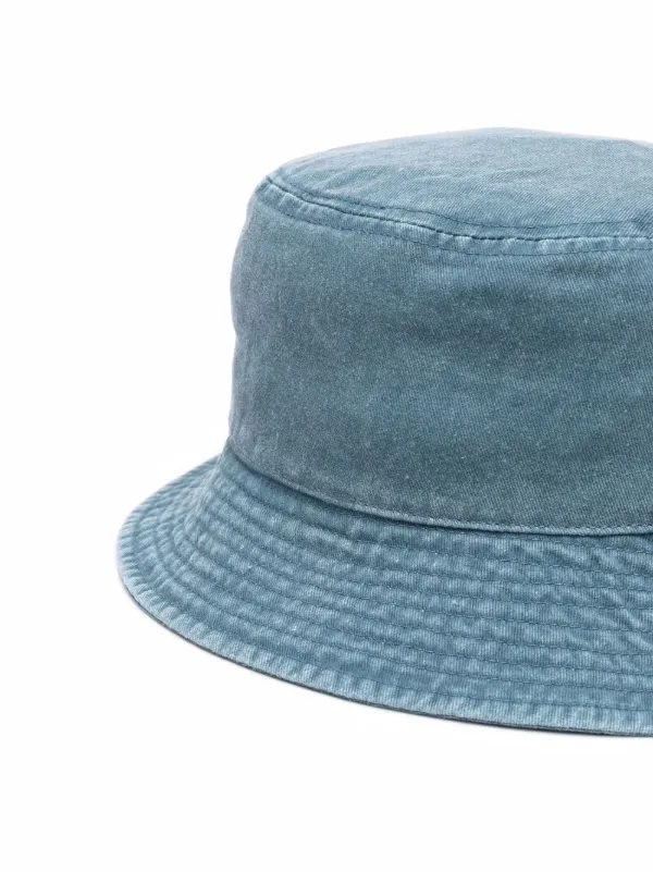 embroidered denim bucket hat