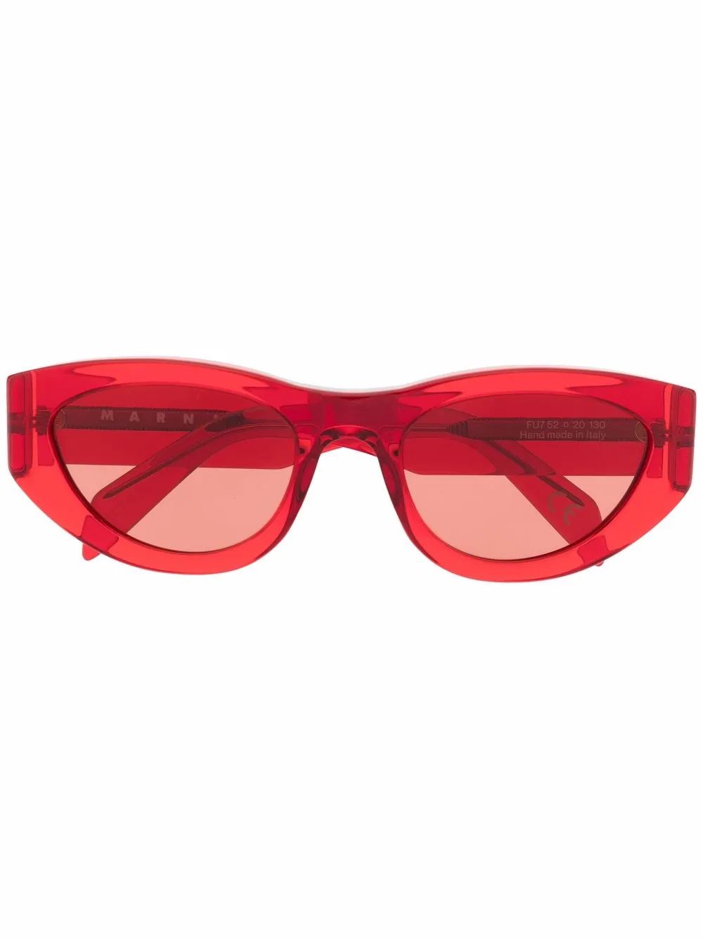 

Marni Eyewear lentes de sol con armazón cat eye - Rojo