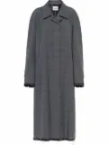 Miu Miu Prince of Wales check wool coat - Grey