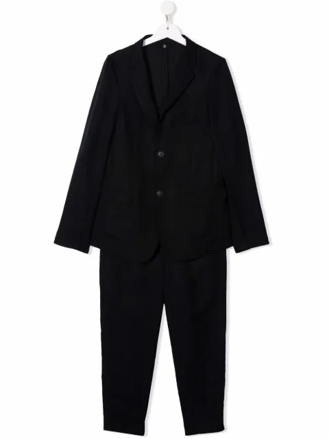 Emporio Armani Kids بدلة قطعتان بصف أزرار