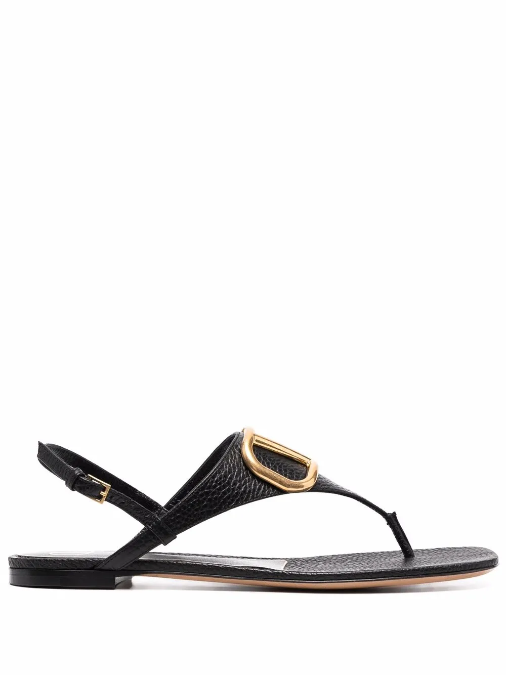 Valentino Garavani VLogo slingback sandals – Black