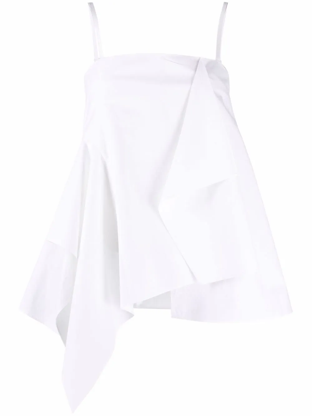

Low Classic top Unbalance Hool Sleeve - Blanco
