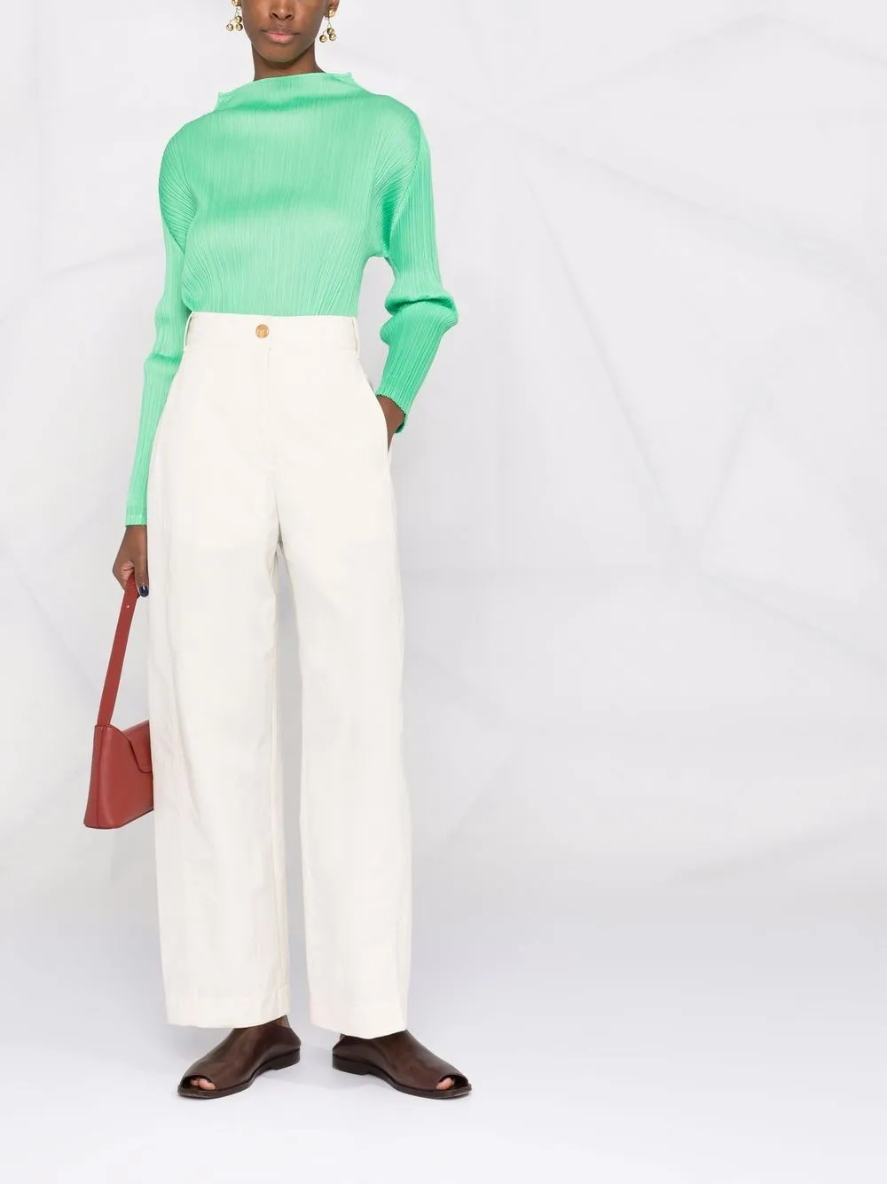 Low Classic High waist broek - Beige