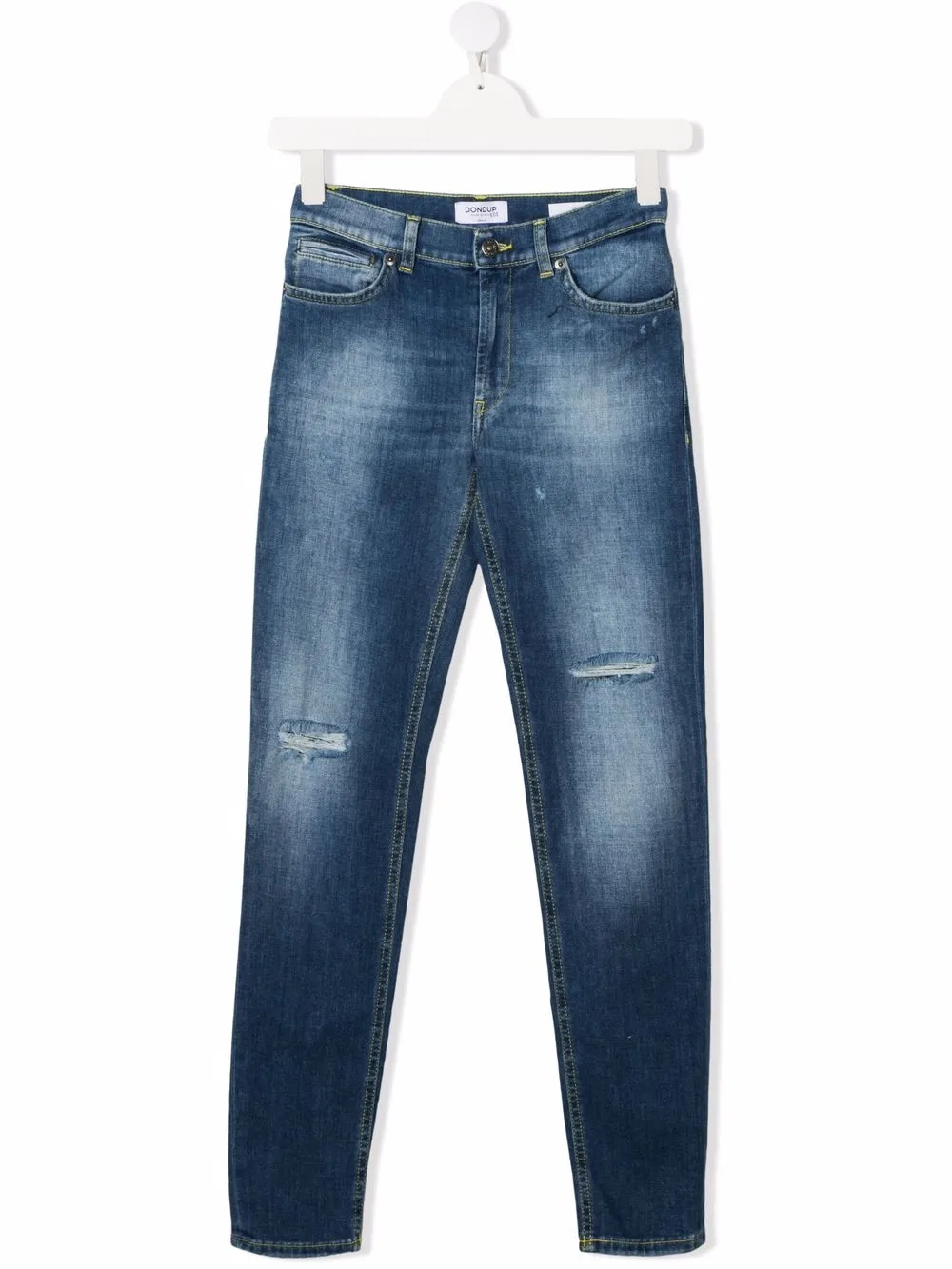 

DONDUP KIDS jeans rectos con tiro medio - Azul