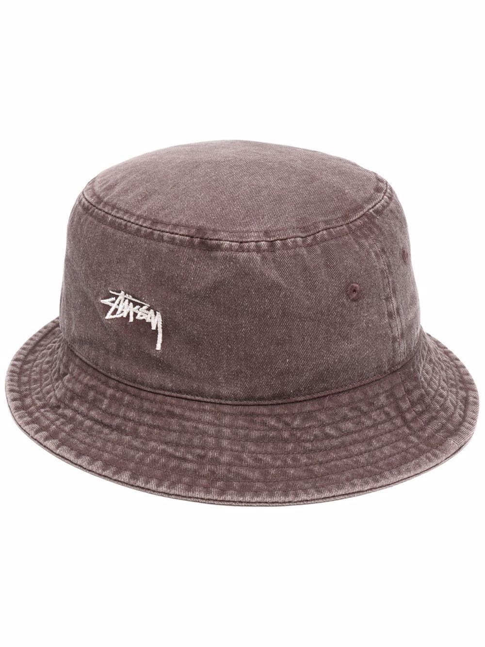 stussy denim bucket hat