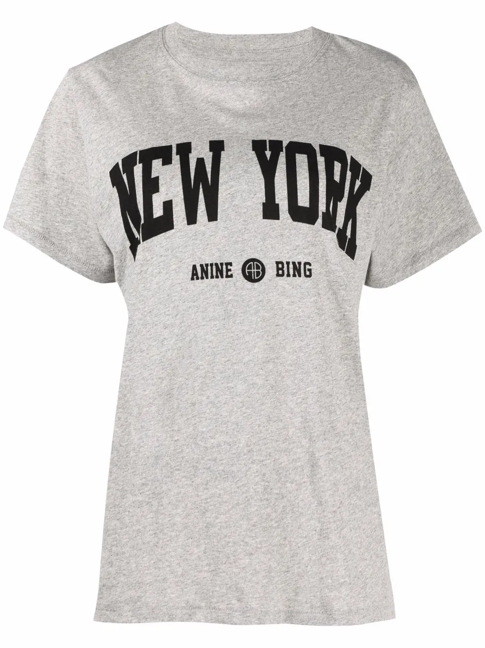 

ANINE BING Lili New York cotton T-shirt - Grey