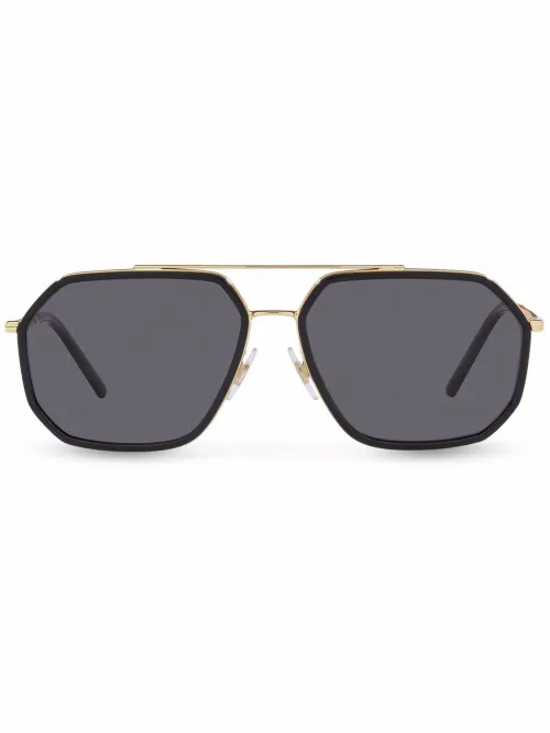 Lunettes de soleil à monture aviateur - Dolce & Gabbana Eyewear - Modalova