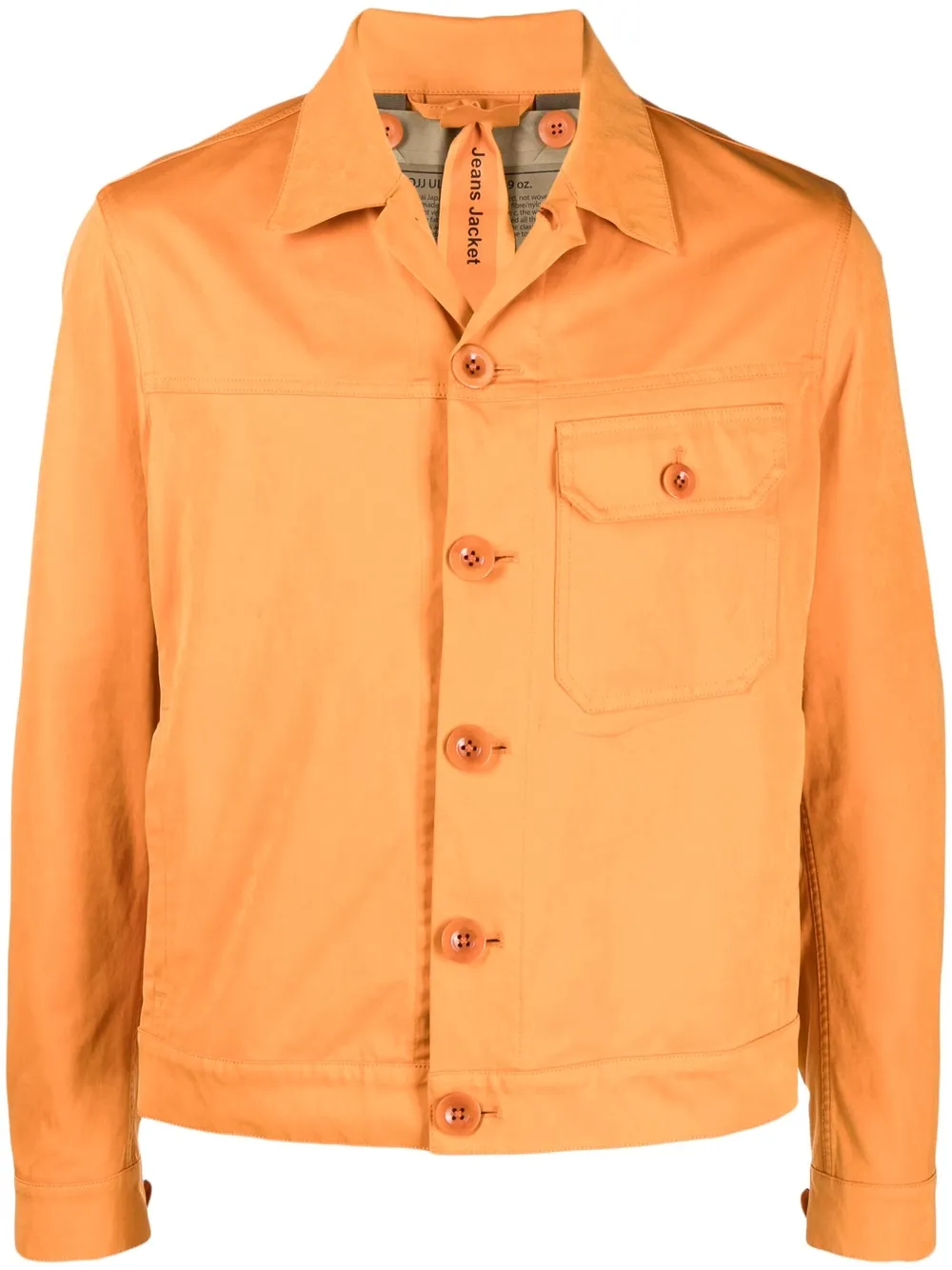 

Ten C button-down cotton jacket - Orange