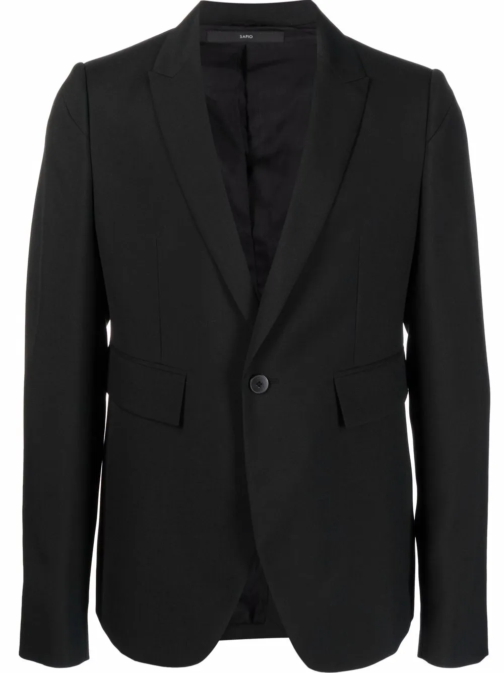 

SAPIO single-breasted fitted blazer - Black