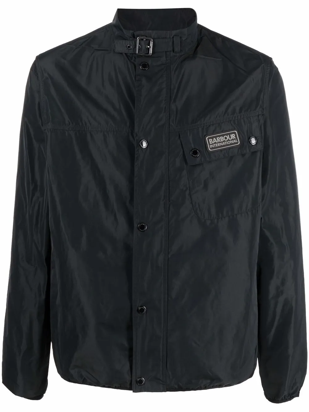 

Barbour chamarra rompevientos con parche del logo - Negro