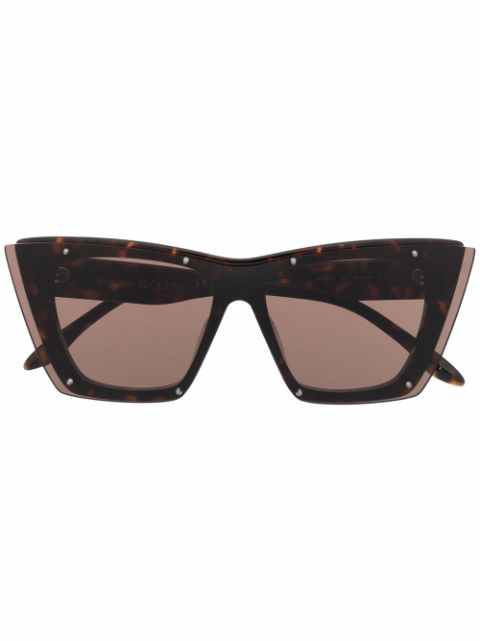 Alexander McQueen Eyewear tortoiseshell cat-eye sunglasses Men