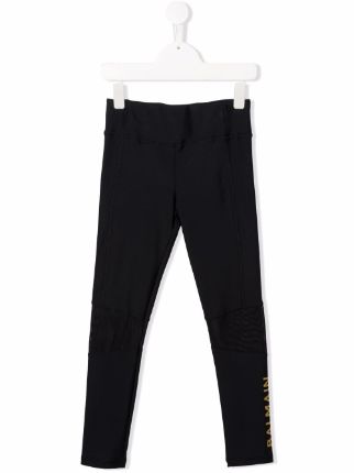 Balmain Kids logo-print Leggings - Farfetch