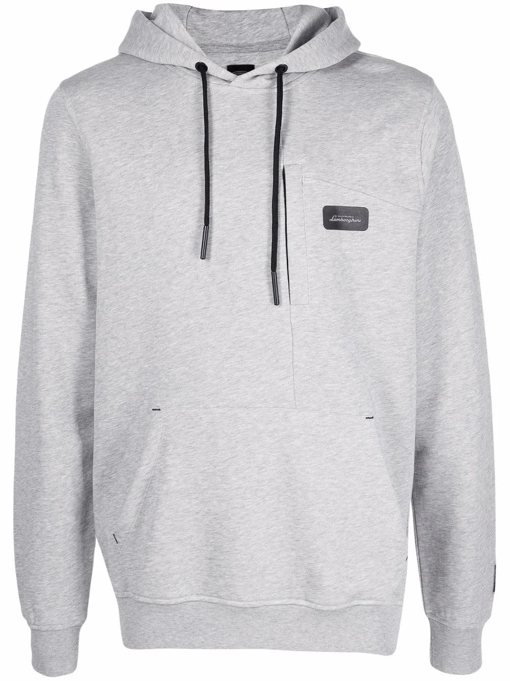 

Automobili Lamborghini logo-print cotton hoodie - Grey