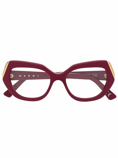 Marni Eyewear Eckige Brille mit Logo
