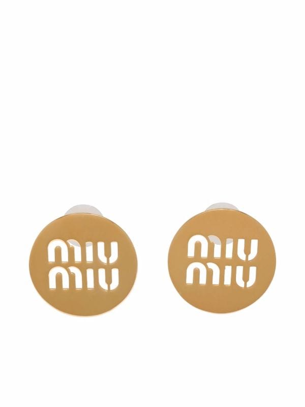Miu logo earrings