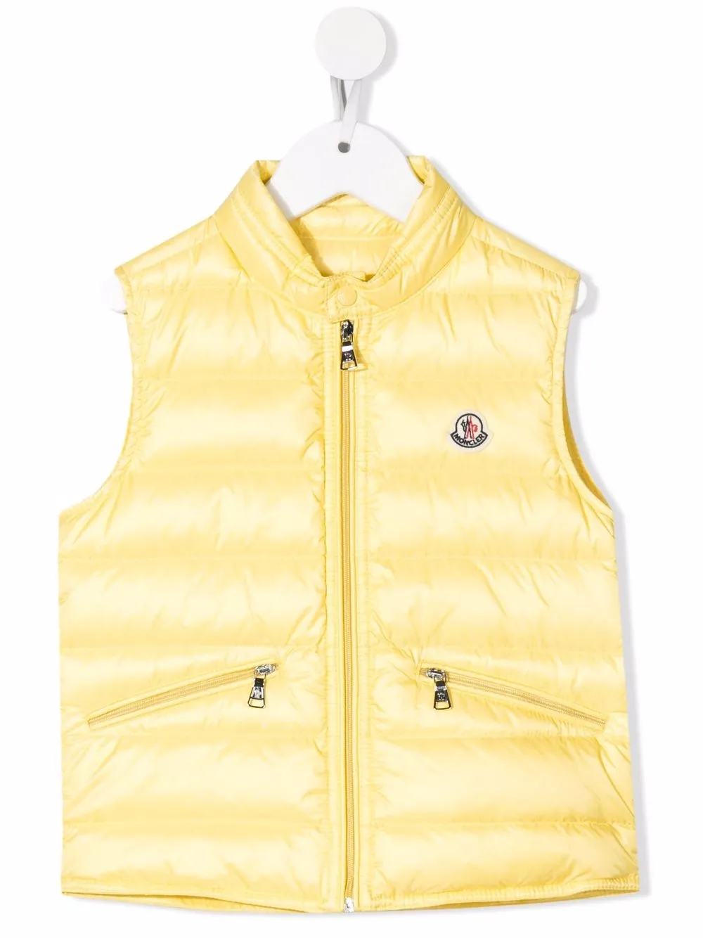 

Moncler Enfant logo-patch quilted gilet - Yellow