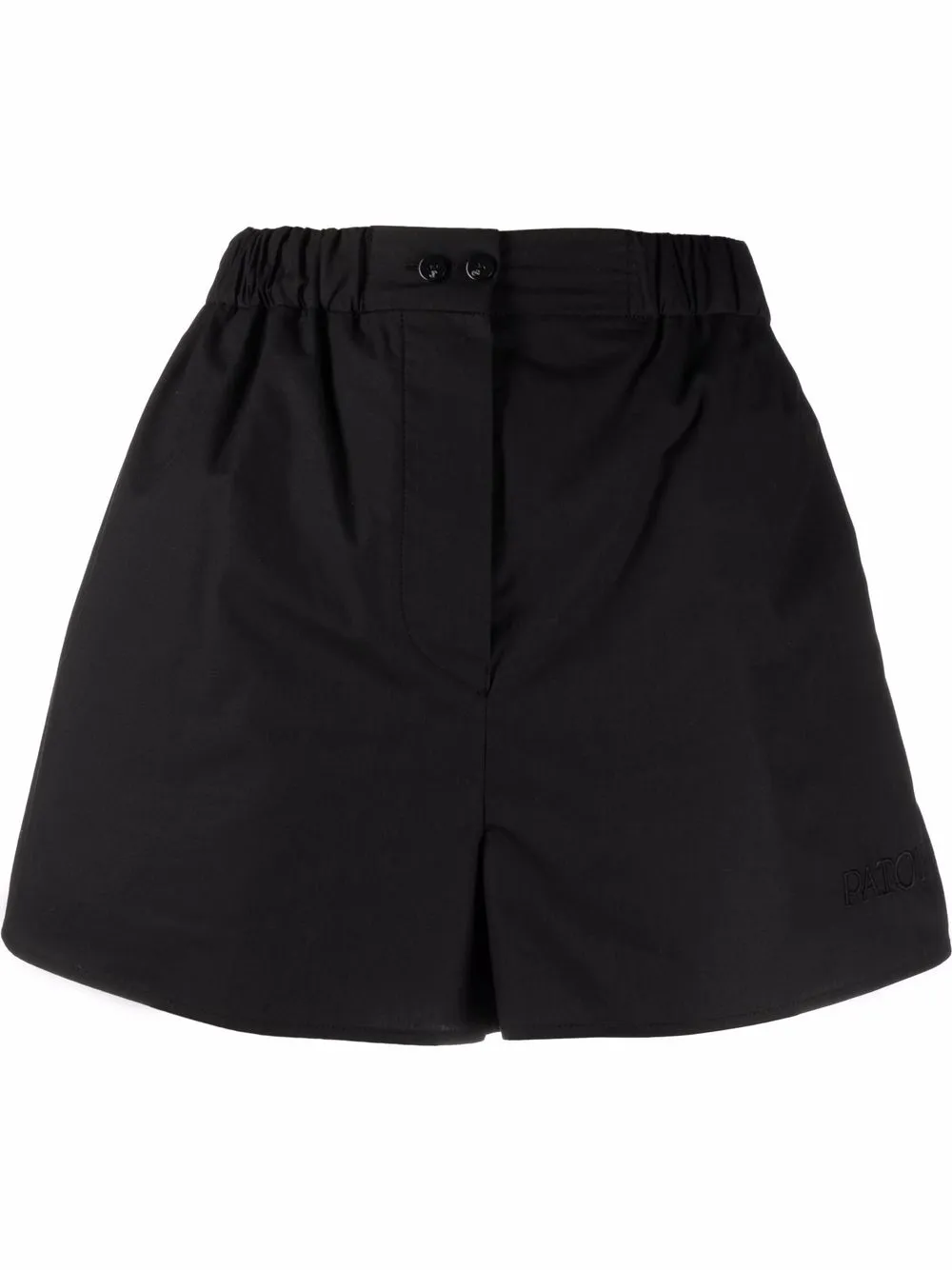 

Patou shorts con tiro alto - Negro