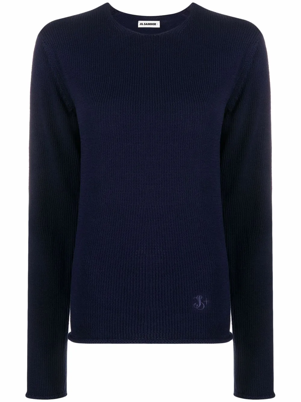 

Jil Sander intarsia-knit cotton jumper - Blue