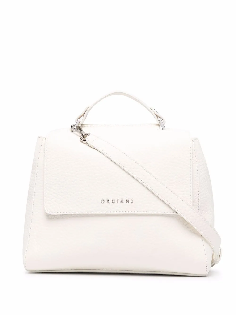 Orciani sac à main en cuir à rabat | blanc | Image 1