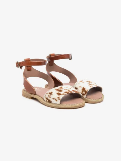 Pèpè cow-print open-toe sandals