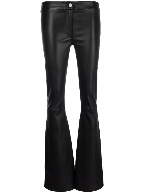 Arma Flared Leather Trousers - Farfetch
