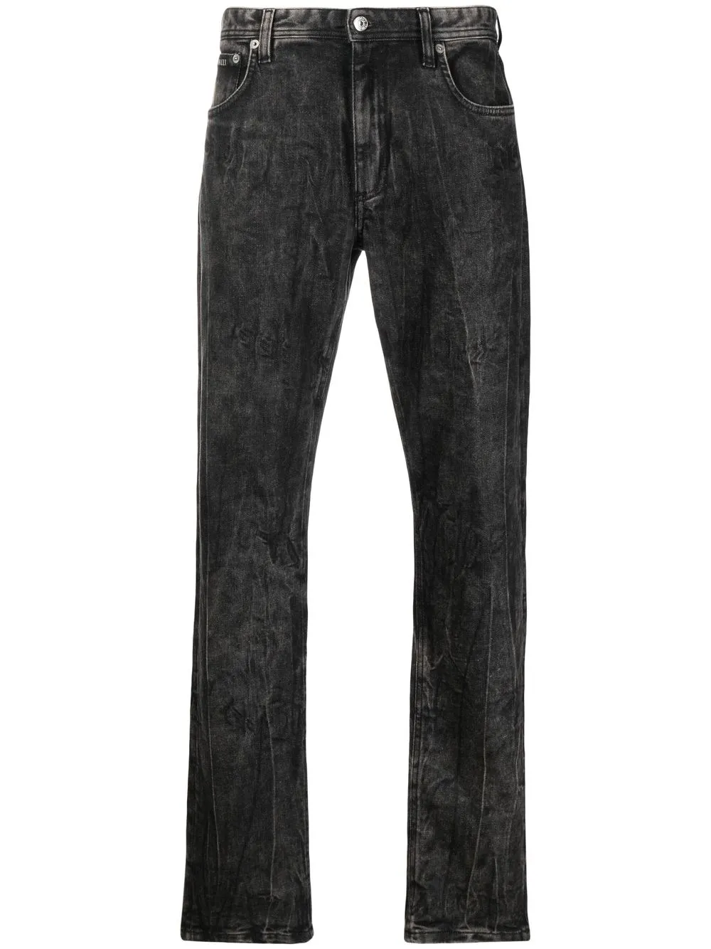 

Roberto Cavalli washed-effect straight-leg jeans - Black