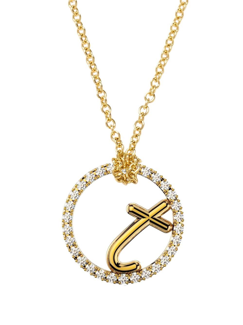 

THE ALKEMISTRY 18kt yellow gold Love Letter diamond necklace