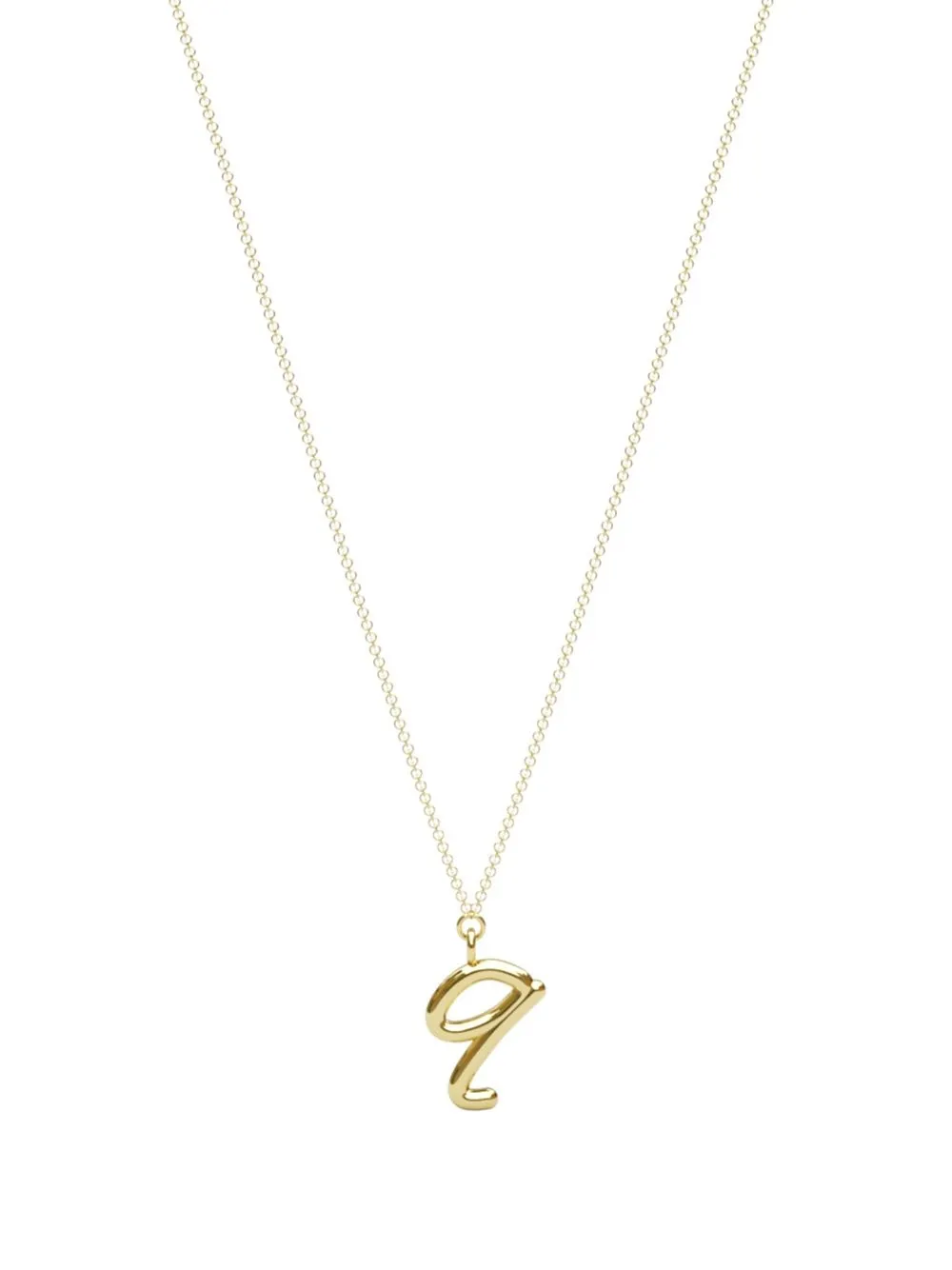 

THE ALKEMISTRY 18kt yellow gold Love Letter Q necklace