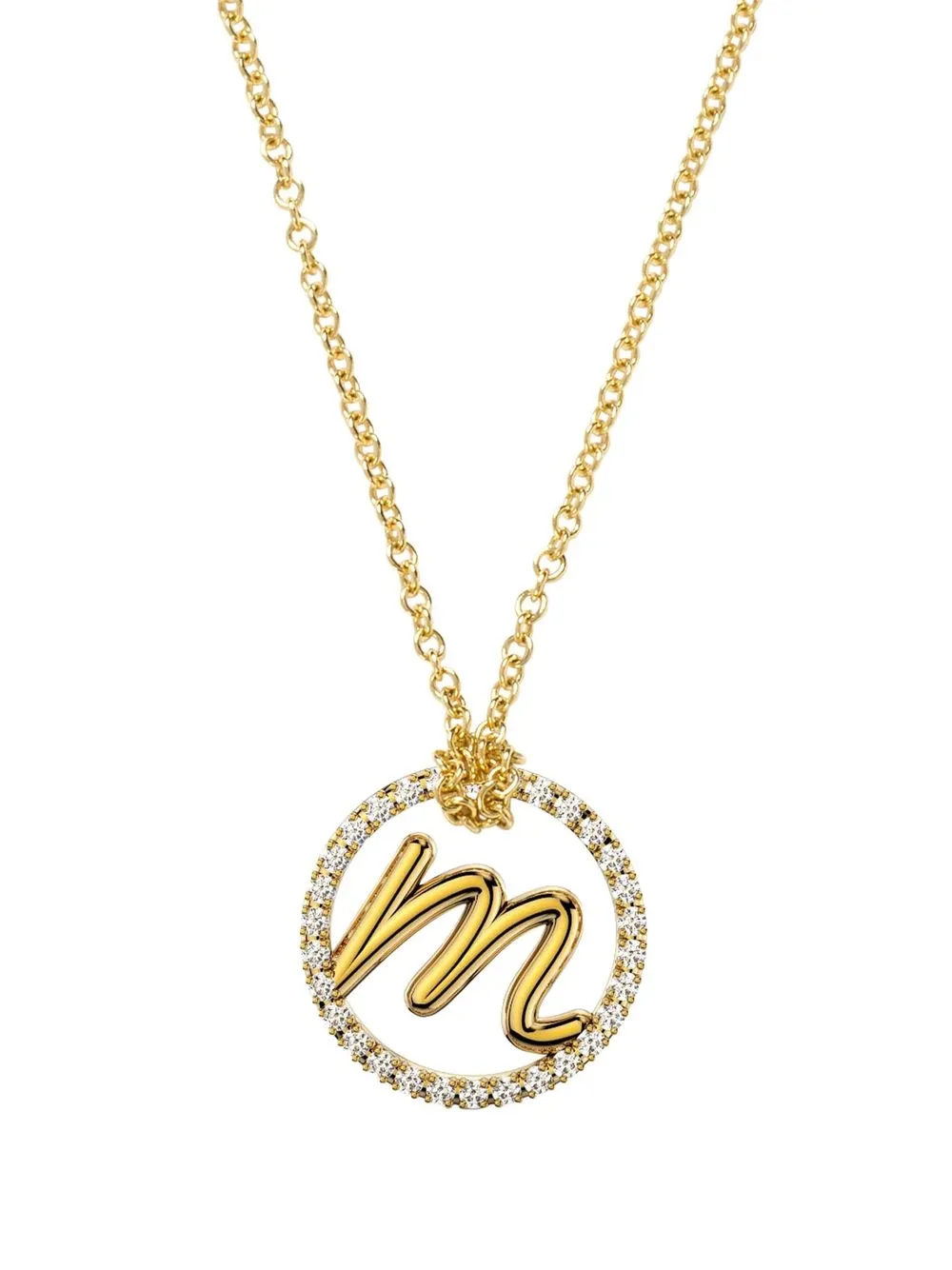 

THE ALKEMISTRY 18kt yellow gold Love Letter diamond necklace