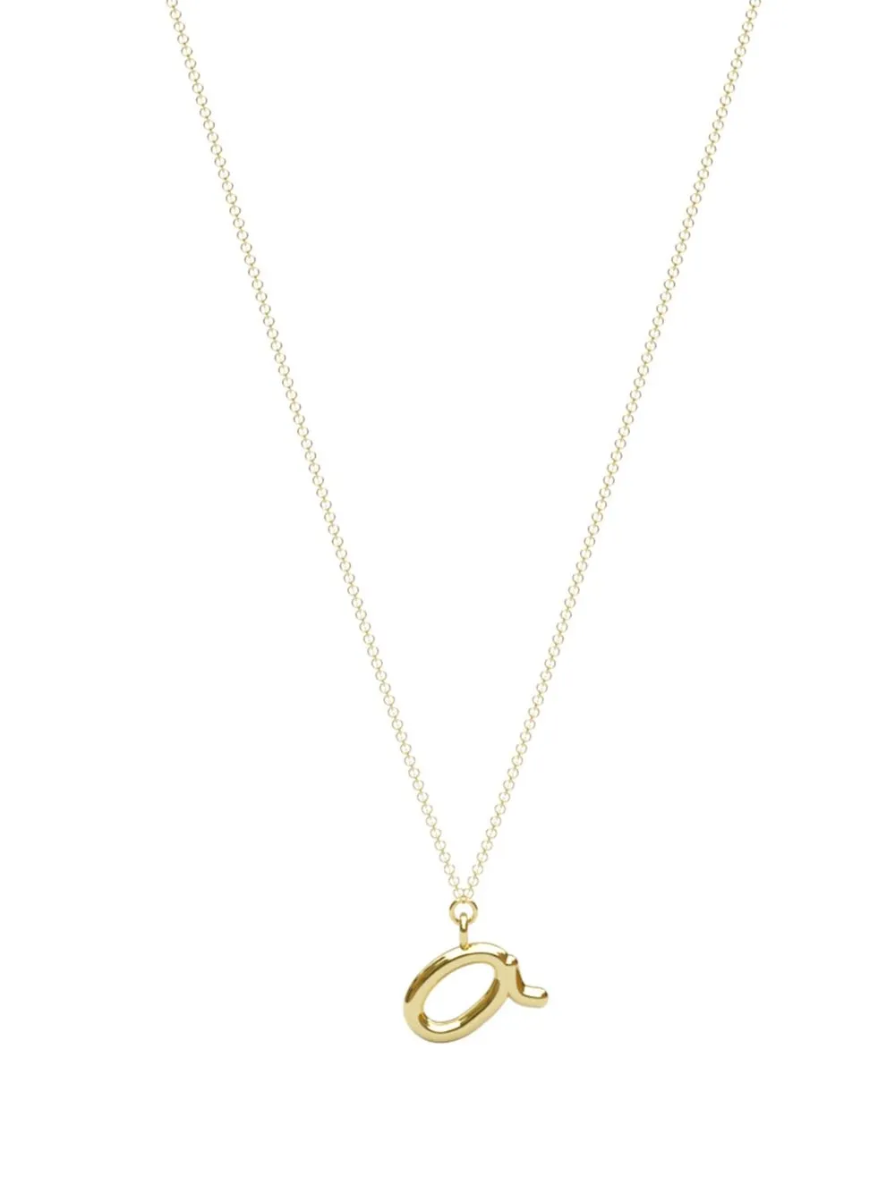 

THE ALKEMISTRY 18kt yellow gold Love Letter O necklace