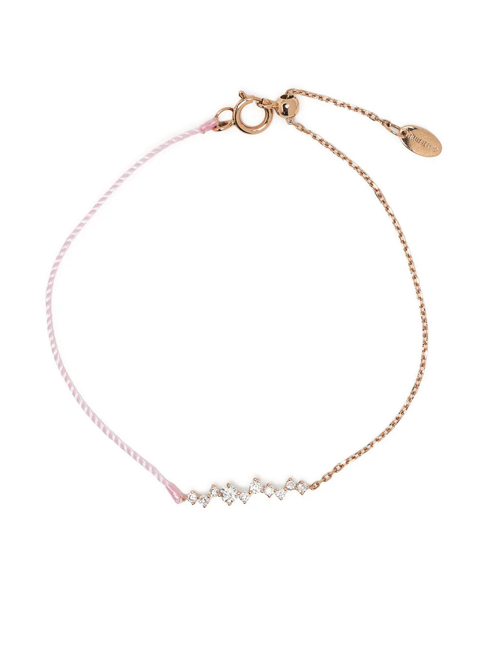 

Ruifier 18kt rose gold Scintilla Deca Ray diamond bracelet - Pink