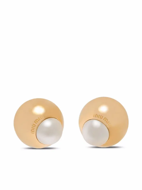 miu miu clip earrings