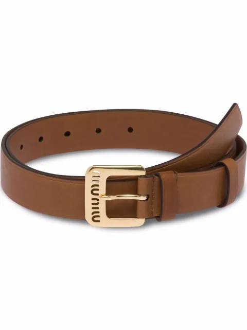 Miu Miu ceinture en cuir à découpes