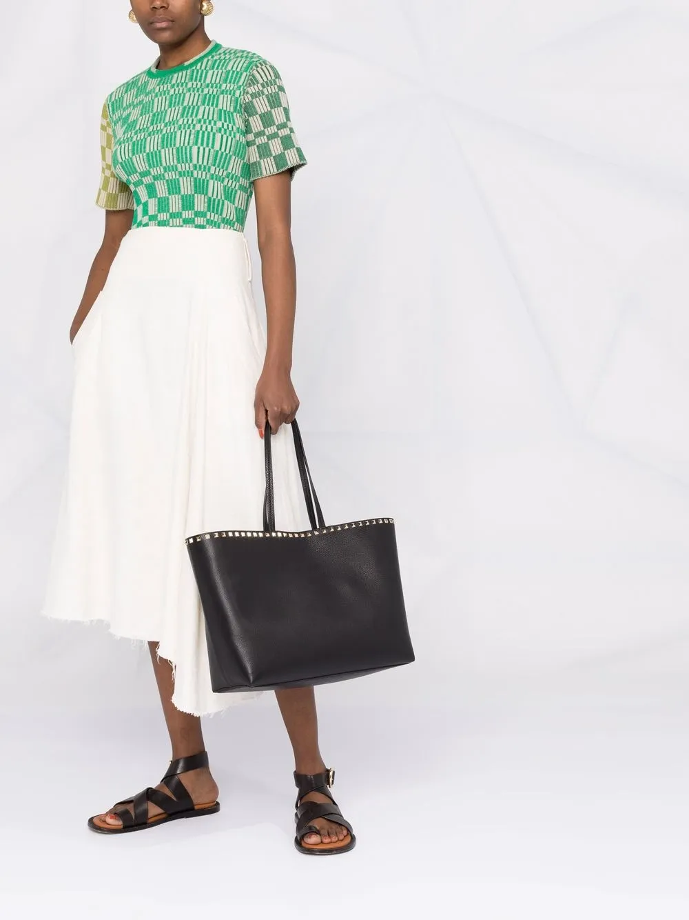 Valentino Garavani Rockstud shopper - Zwart
