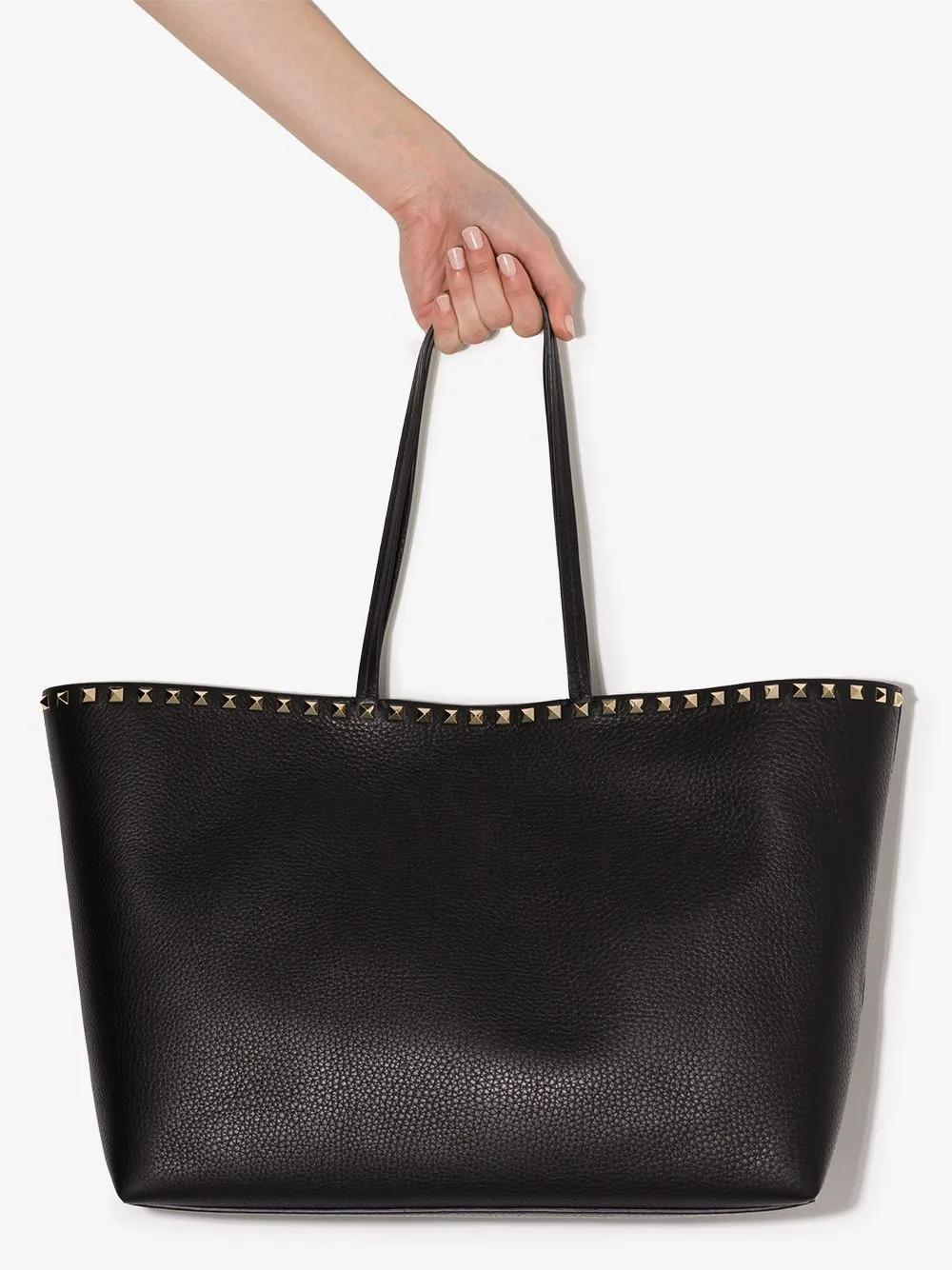 Valentino garavani rockstud leather tote best sale
