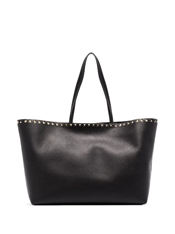 Black valentino tote bag sale
