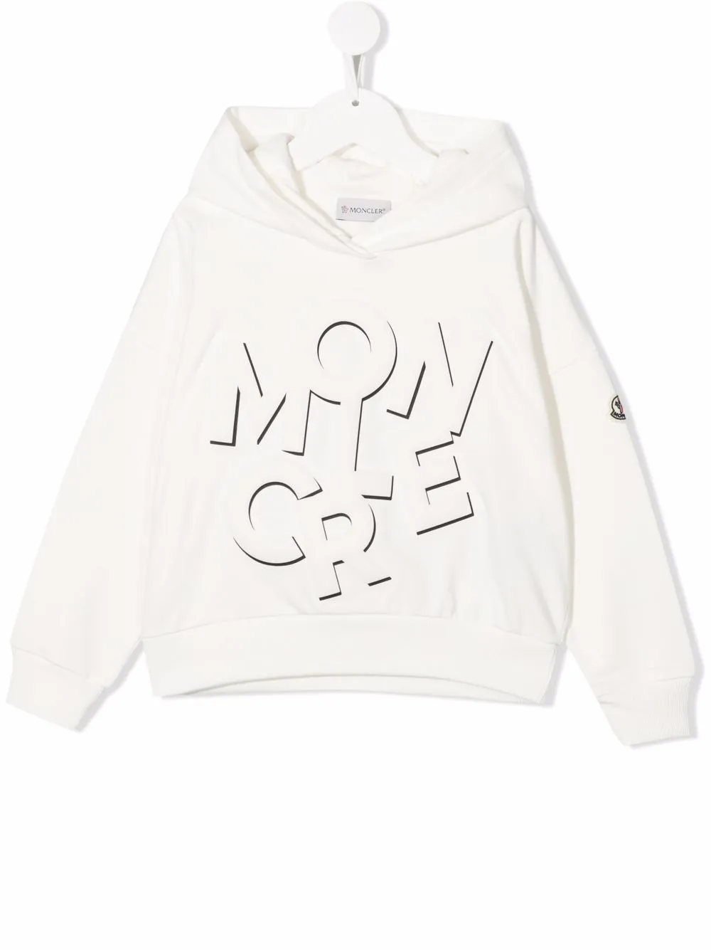 

Moncler Enfant hoodie con logo estampado - Blanco