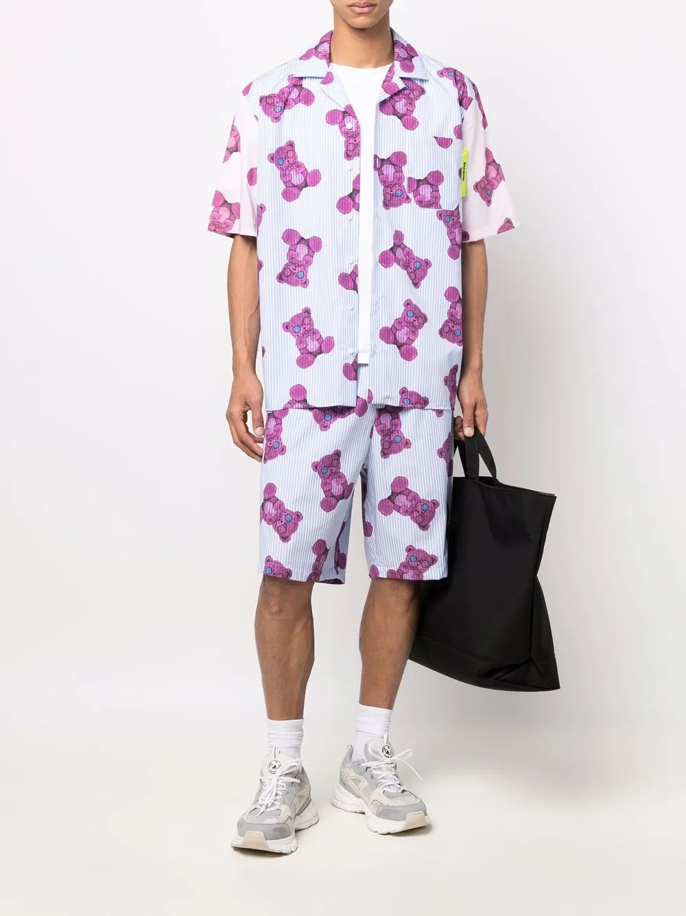 BARROW Bermuda shorts met print - Blauw