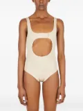Courrèges cut-out bodysuit - Neutrals