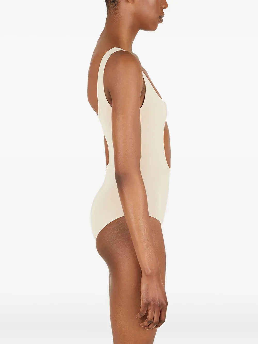 Courrèges cut-out bodysuit Beige