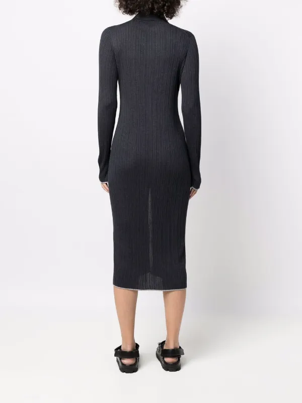 Theory rib-knit Silk Shirt Dress - Farfetch